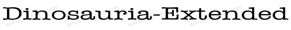 Dinosauria-Extended Normal字体转换